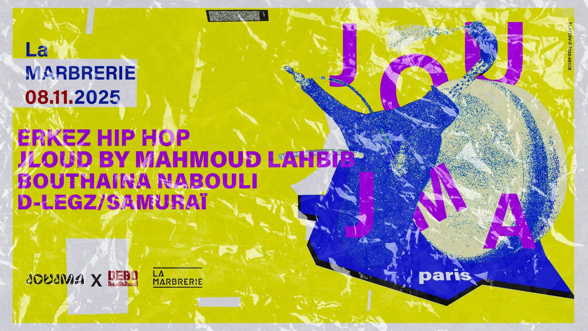 ERKEZ HIP-HOP  — Soirée « JOUJMA × DEBO » à La Marbrerie post thumbnail image